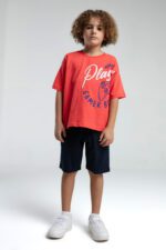 RP3571-2 طقم شورت للاولاد قطن قطعتين