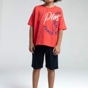 RP3571-2 طقم شورت للاولاد قطن قطعتين