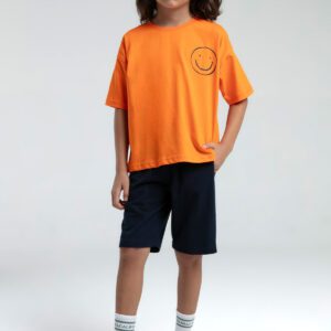 RP3575 طقم شورت للاولاد قطن قطعتين