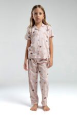 ⁦RP3589 طقم بيجاما بأزرار من كولكشن الام وابنتها قطن⁩ - الصورة ⁦6⁩