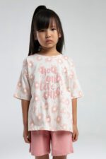 ⁦RP3610-2 طقم شورت للفتيات قطن⁩ - الصورة ⁦3⁩