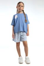 RP3611-2 طقم شورت للفتيات قطن قطعتين