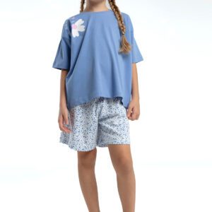 RP3611-2 طقم شورت للفتيات قطن قطعتين