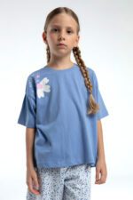 ⁦RP3611-2 طقم شورت للفتيات قطن قطعتين⁩ - الصورة ⁦2⁩