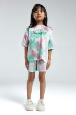 ⁦RP3616-2 طقم شورت للفتيات قطن ثلاثة خيط⁩ - الصورة ⁦5⁩