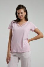 ⁦AR3253 طقم بيجاما قطن برمودا للنساء قطعتين⁩ - الصورة ⁦2⁩