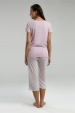 ⁦AR3253 طقم بيجاما قطن برمودا للنساء قطعتين⁩ - الصورة ⁦7⁩