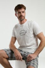 ⁦AR3346 طقم شورت للشباب قطن قطعتين⁩ - الصورة ⁦4⁩