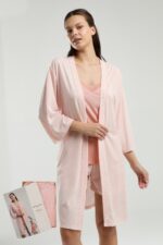 PC9013-S Pierre Cardin طقم شورت ثلاث قطع بعلبة كرتون للنساء قطن