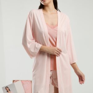 PC9013-S Pierre Cardin طقم شورت ثلاث قطع بعلبة كرتون للنساء قطن