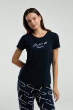 ⁦AR3232-S طقم بيجاما للنساء قطن بارد⁩ - الصورة ⁦3⁩