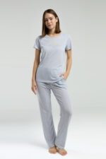 PC8978-S Pierre Cardin طقم بيجاما قطعتين قطن للنساء