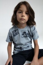 ⁦RP3560 طقم للاولاد قطعتين قطن برمودا⁩ - الصورة ⁦2⁩