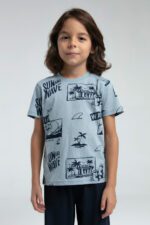 ⁦RP3560 طقم للاولاد قطعتين قطن برمودا⁩ - الصورة ⁦4⁩