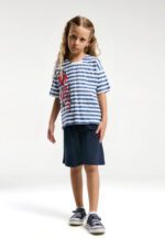 ⁦US2074  US POLO ASSN طقم للبنات قطن شورت قطعتين⁩ - الصورة ⁦3⁩