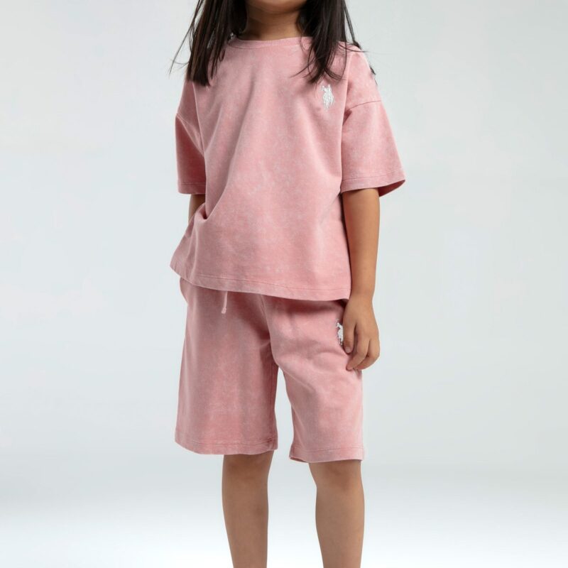 US2089 US POLO ASSN طقم شورت قطن ثلاثة خيط