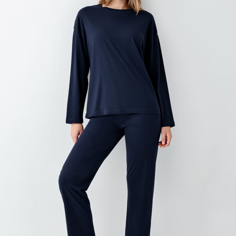 AR3407-S طقم بيجاما قطن لون كحلي