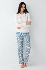 PC9074-S PIERRE CARDIN طقم بيجاما قطن للنساء