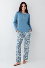 PC9075-S PIERRE CARDIN طقم بيجاما قطن للنساء