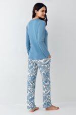 ⁦PC9075-S PIERRE CARDIN طقم بيجاما قطن للنساء⁩ - الصورة ⁦2⁩