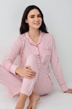 PC9113-S PIERRE CARDIN طقم بيجاما بأزرار قطن