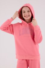 ⁦RP3691 طقم شتوي دافئ للفتيات مبطن لون زهري⁩ - الصورة ⁦2⁩