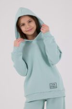 RP3692 طقم شتوي دافئ للفتيات مبطن لون فستقي