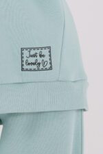 ⁦RP3692 طقم شتوي دافئ للفتيات مبطن لون فستقي⁩ - الصورة ⁦3⁩