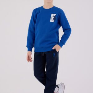 US2216 US POLO ASSN طقم للاولاد قطن مبطن ودافئ