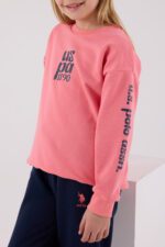 ⁦US2308 US POLO ASSN طقم للفتيات قطن ثلاثة خيط⁩ - الصورة ⁦3⁩