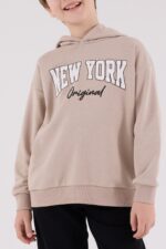 ⁦RP3650 طقم شتوي دافئ للاولاد مبطن لون بيج⁩ - الصورة ⁦2⁩