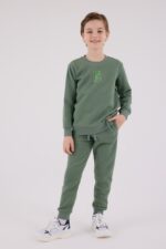 ⁦RP3652 طقم شتوي دافئ للاولاد مبطن لون اخضر⁩ - الصورة ⁦3⁩