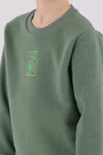 ⁦RP3652 طقم شتوي دافئ للاولاد مبطن لون اخضر⁩ - الصورة ⁦2⁩