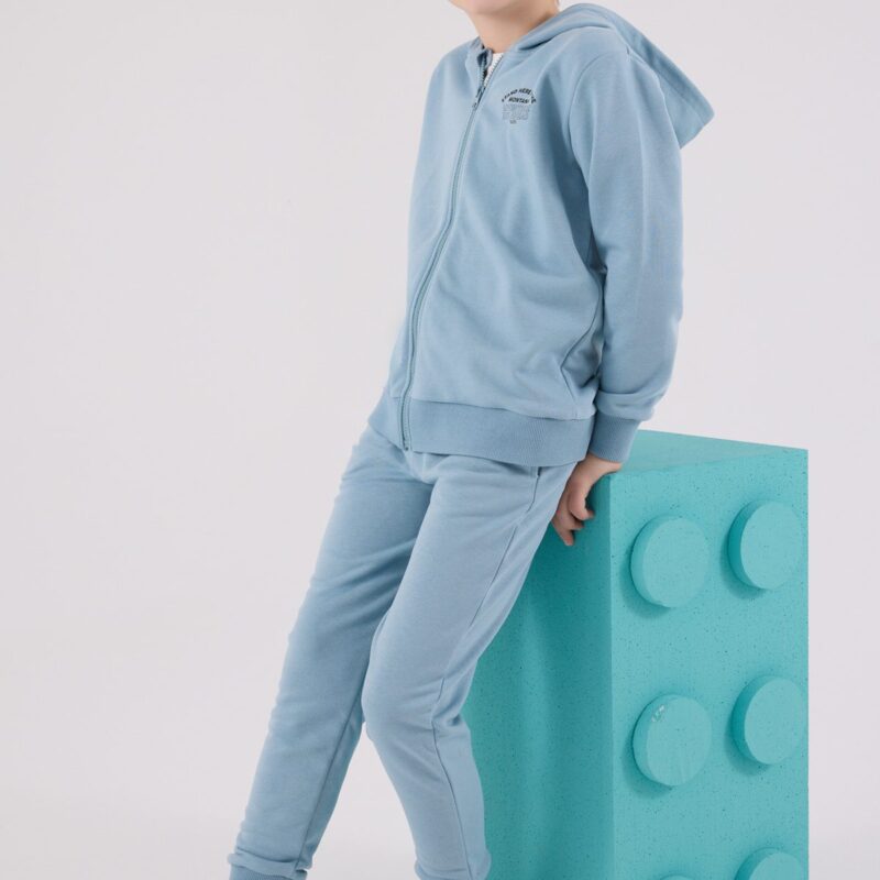 RP3685 طقم شتوي دافئ للاولاد مبطن لون ازرق