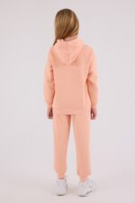 ⁦RP3691 طقم شتوي دافئ للفتيات مبطن لون برتقالي⁩ - الصورة ⁦3⁩