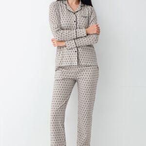 PC9103-S PIERRE CARDIN طقم بيجاما بأزرار انيق