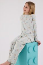 RP3701-2 طقم بيجاما للفتيات قطن خريفي