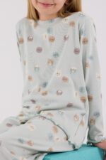 ⁦RP3701-2 طقم بيجاما للفتيات قطن خريفي⁩ - الصورة ⁦4⁩