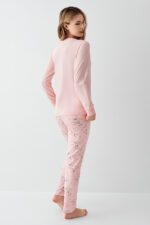 ⁦RP3703-S طقم بيجاما قطن لون زهري⁩ - الصورة ⁦4⁩