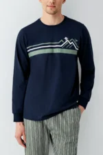 ⁦RP3648-S طقم بيجاما قطن للرجال⁩ - الصورة ⁦2⁩