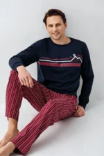 ⁦RP3648 طقم بيجاما قطن من كولكشن الاب مع ابنه⁩ - الصورة ⁦5⁩