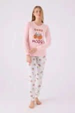 ⁦RP3467 طقم بيجاما من كولكشن الام وابنتها قطعتين قطن⁩ - الصورة ⁦6⁩