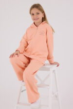 RP3698 طقم شتوي دافئ للبنات مبطن لون برتقالي