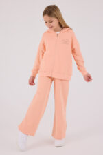 ⁦RP3698 طقم شتوي دافئ للبنات مبطن لون برتقالي⁩ - الصورة ⁦7⁩