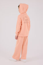 ⁦RP3698 طقم شتوي دافئ للبنات مبطن لون برتقالي⁩ - الصورة ⁦3⁩