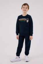 ⁦US2212 US POLO ASSN طقم للاولاد لون كحلي قطن مبطن ودافئ⁩ - الصورة ⁦5⁩