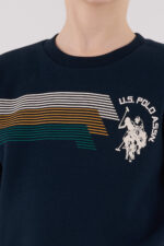 ⁦US2212 US POLO ASSN طقم للاولاد لون كحلي قطن مبطن ودافئ⁩ - الصورة ⁦2⁩