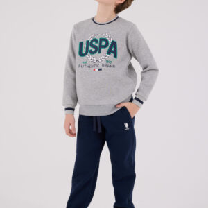 US2223 US POLO ASSN طقم للاولاد قطن مبطن ودافئ