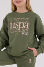 ⁦US2309 US POLO ASSN طقم للفتيات قطن مبطن ودافئ⁩ - الصورة ⁦2⁩