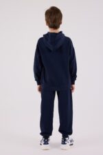 ⁦RP3650 طقم شتوي دافئ للاولاد مبطن لون كحلي⁩ - الصورة ⁦3⁩